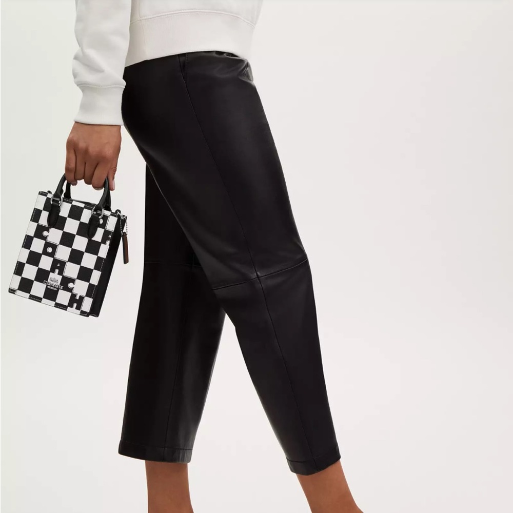 NWT COACH Bundle North South Mini Tote/Slim Id Card Case With Checkerboard Print - Picture 7 of 10